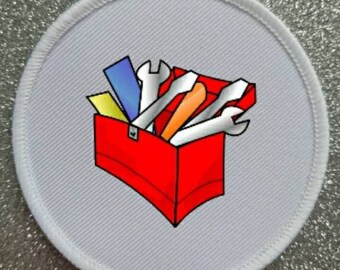 3 Zoll Tool Box Sublimation Patch Anstecker.