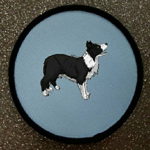 3 inch Border Collie Patch Badge