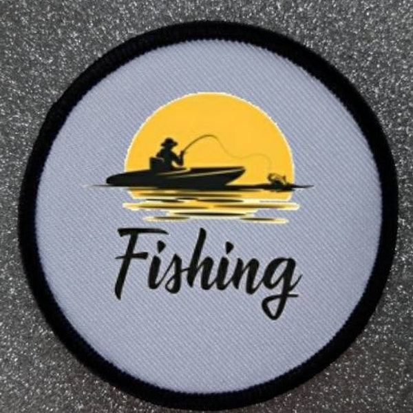 3 inch Fishing patch badge