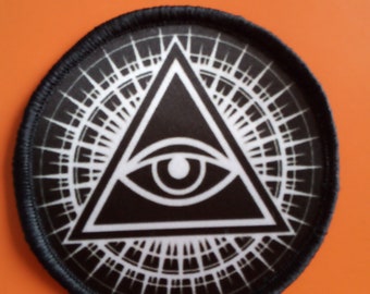 Eye of Provedence illuminati P1334 Embroidered Iron on Patch High Quality Jacket
