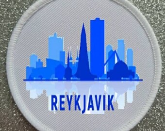 3 inch Reykjavik Iceland patch badge