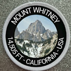3 inch Mount Whitney patch badge