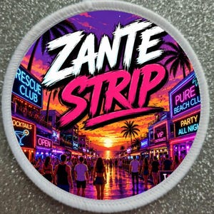 3 inch Zante Strip Greece patch badge
