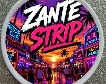 3 inch Zante Strip Greece patch badge