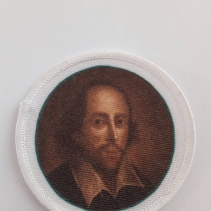 William Shakespeare 3 pulgadas Patch Badge