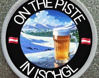 Parche con insignia de 3 pulgadas de la estación de esquí de Ischgl, Austria