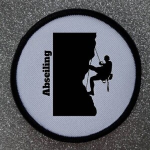 3 Inch Abseiling Iron Or Sew on Sublimation Patch Badge