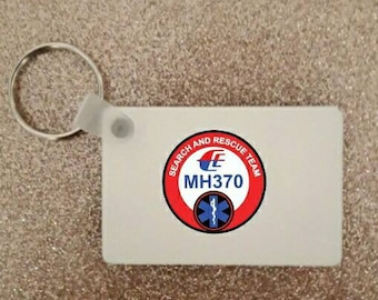2.5 "Vuelo MH 370 Búsqueda y Rescate Llavero Llavero Llavero