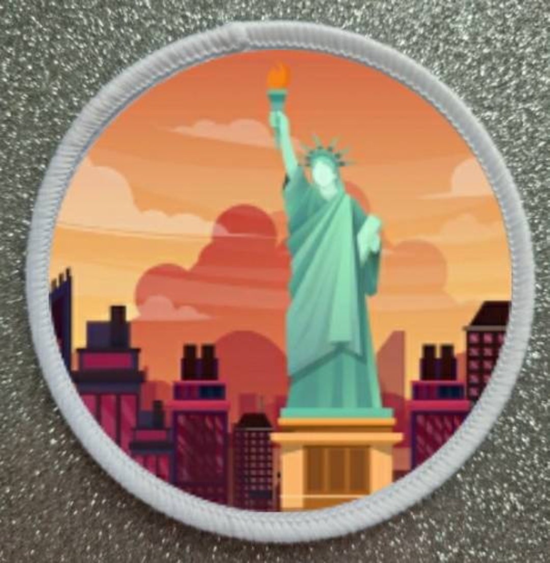 3インチ 自由の女神像 NYC USA パッチ バッジ - Etsy 日本