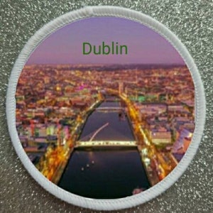 3 inch Dublin Ireland Travel Patch Badge