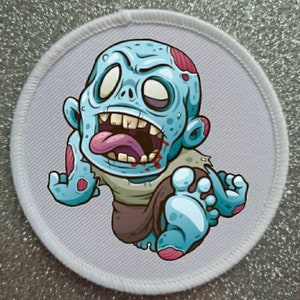 7 inch Large Zombie patch badge