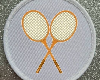 Distintivo patch per racchette da tennis retrò da 3 pollici