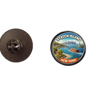 Broche de 2,4 cm de Staten Island, Nova Iorque, EUA