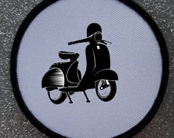 3 inch Mod Scooter Rider Patch Badge