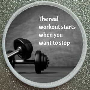 3 inch Gym Motivation patch badge