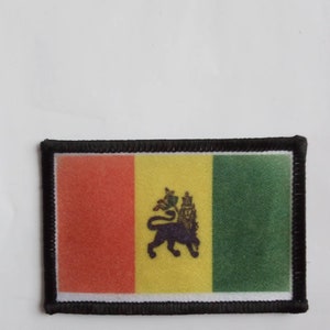 3 inch Rastafari Flag Iron or Sew on Patch Badge