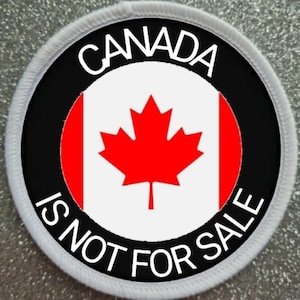 3 inch badge met Canada is niet te koop-patch