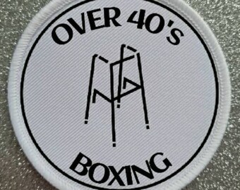 3 Zoll Über 40er Jahre Boxing Sublimation Patch Anstecker.