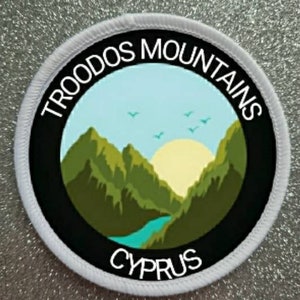 3 inch Troodos Mountains Cyprus patch badge