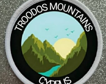 3 inch Troodos Mountains Cyprus patch badge