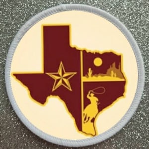 3 inch Texas America Patch Badge