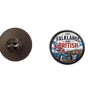 2,4 cm Falklandinseln sind britische Falklandinseln Anstecknadel