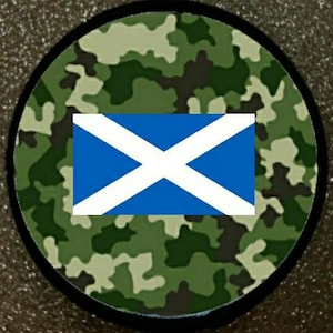 Scottish Military Camo Style 3 inch Patch Badge