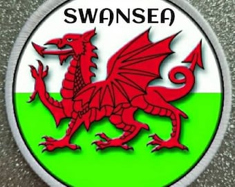 3 Inch Swansea Wales Patch Badge