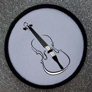 3 inch Viola Instrument Iron or Sew on Patch Badge