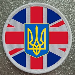 3 Inch UK Ukraine Solidarity Patch Badge Made in the UK