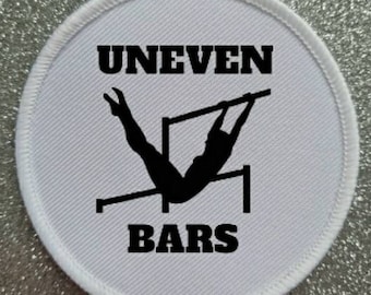 3 Inch Gymnastics Uneven Bars Patch Badge