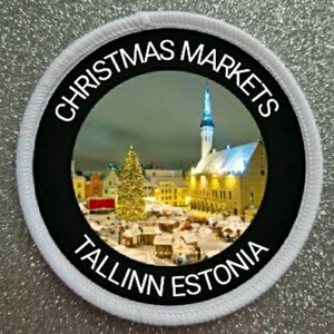 3 inch Tallinn Estonia Christmas Markets patch badge