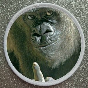 3 Inch Gorilla Middle Finger patch badge