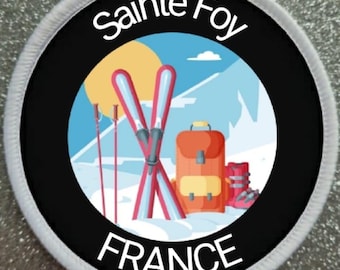 3 inch Sainte Foy France  Ski Skiing Resort patch badge