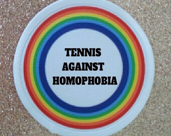 Badge patch Tennis Against Homophobia da 3 pollici