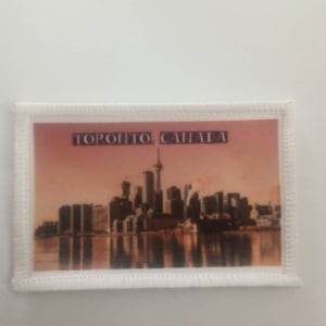 3 Inch Toronto Canada Beautiful Sunset Skyline Patch Badge