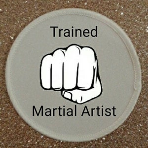 7 inch Large Trained Martial Artist Patch Badge