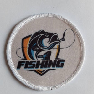 Fishing Fisher (Badge) 8cm Patch Badge