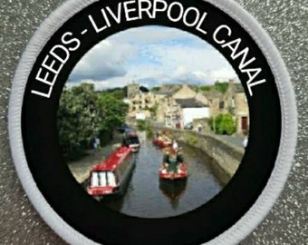 3 Inch Leeds Liverpool Canal England sublimatie patch badge.