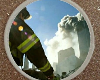 Heros of 9/11 Firefighters of New York 3 inch Patch Badge