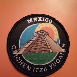 Mexico Chitzen Itza Yucatan 8cm Patch Badge