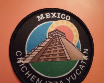 Mexico Chitzen Itza Yucatan 8cm Patch Badge