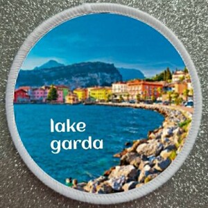 3 Inch Lake Garda Italy sublimation patch badge.