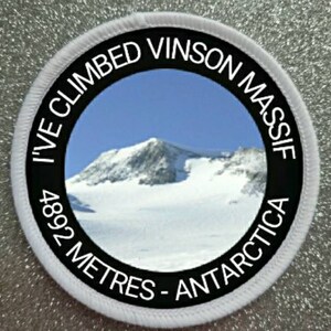 3 Zoll Vinson Massif Antarktis Aufnäher Aufnäher Anstecker