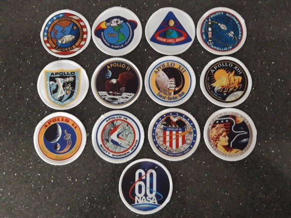 Nasa Apollo Space Program Shirt Mission Patch Set Nasa Apollo Space Program Shirt Mission Patch Set