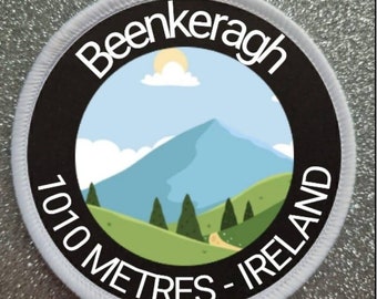 3 inch Beenkeragh Mountain Ireland  patch badge