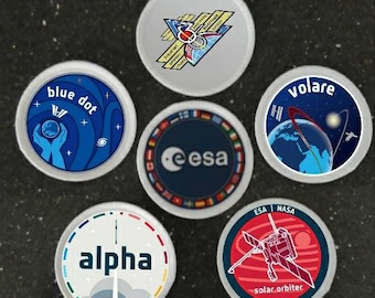 3 inch ESA Space Missions 6 x patch-badgekitset