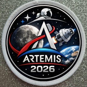 3 inch Artemis 2026 NASA Moon Mission patch badge