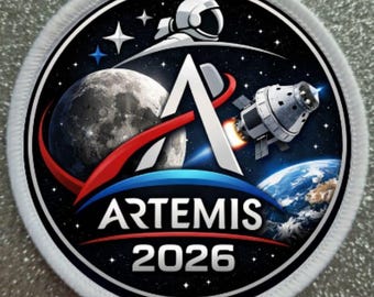 Distintivo toppa NASA Luna Mission Artemis 2026 da 3 pollici