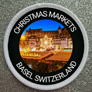 3 inch Basel Switzerland Christmas Markets patch badge